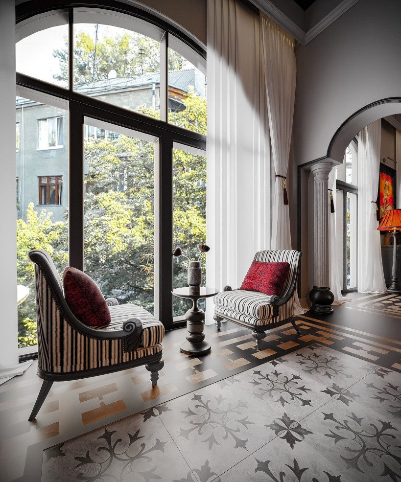 Gạch bông phong cách Indochine