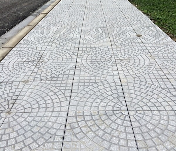 Mẫu gạch terrazzo 400x400 màu xám 4