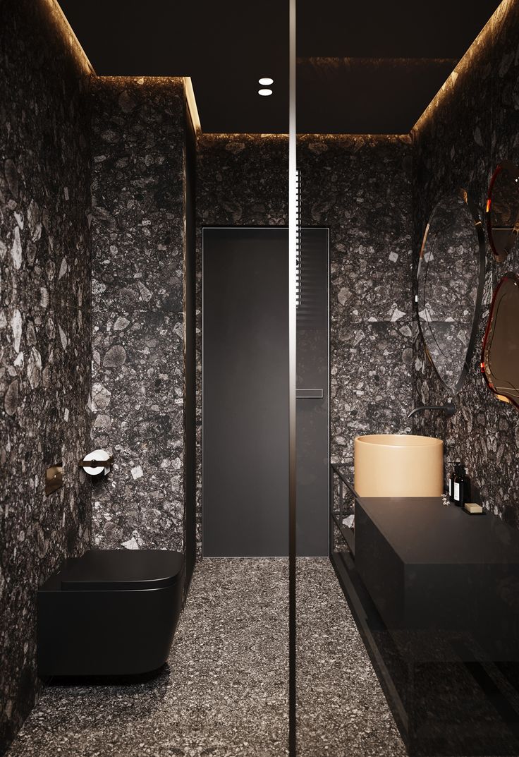 Mẫu gạch terrazzo chống thấm ốp nhà tắm chống trơn