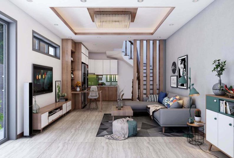 Gạch chữ nhật lát nhà ống đẹp
