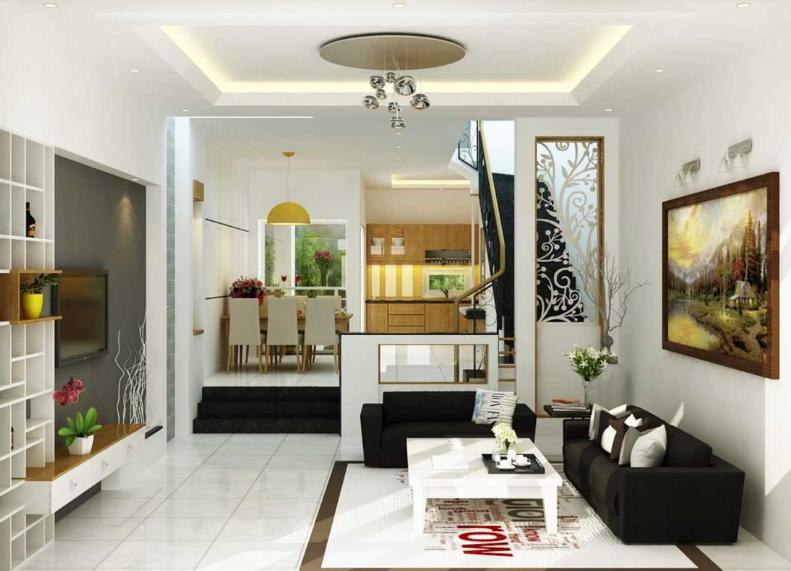 Gạch chữ nhật lát nhà ống đẹp phong cách mới