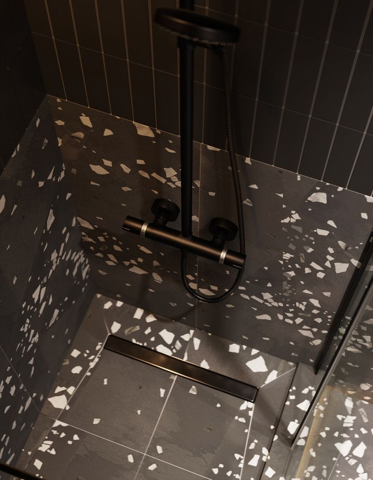 Gạch Terrazzo Màu Đen