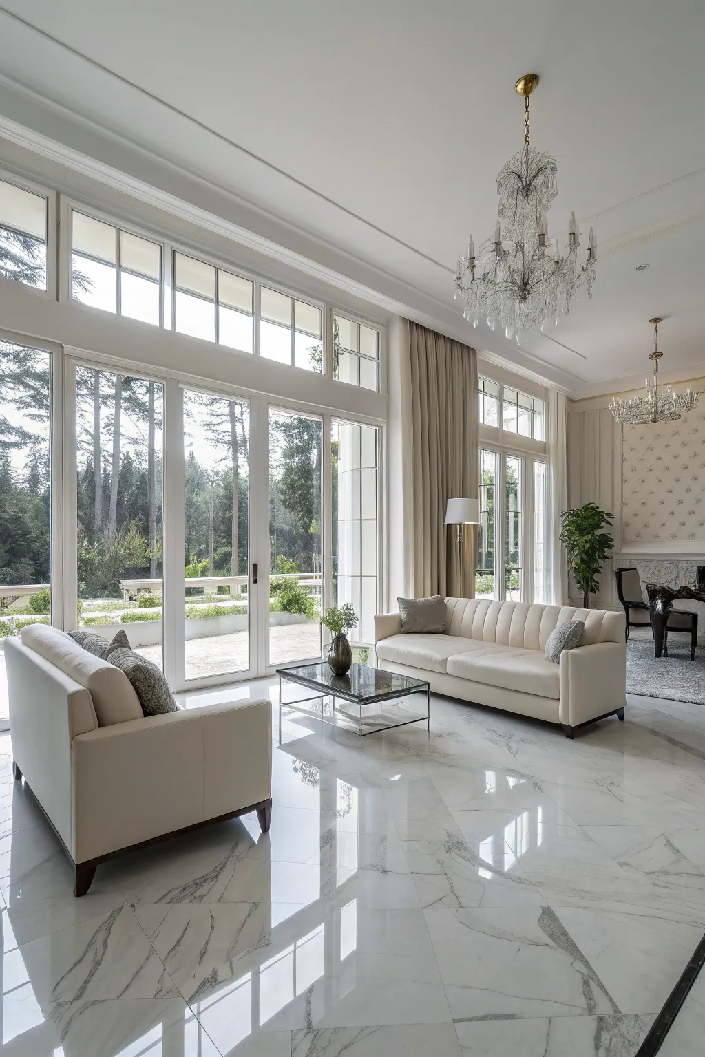 Đá cẩm thạch trắng cổ điển mang đến vẻ đẹp thanh lịch vượt thời gian cho bất kỳ không gian nào.