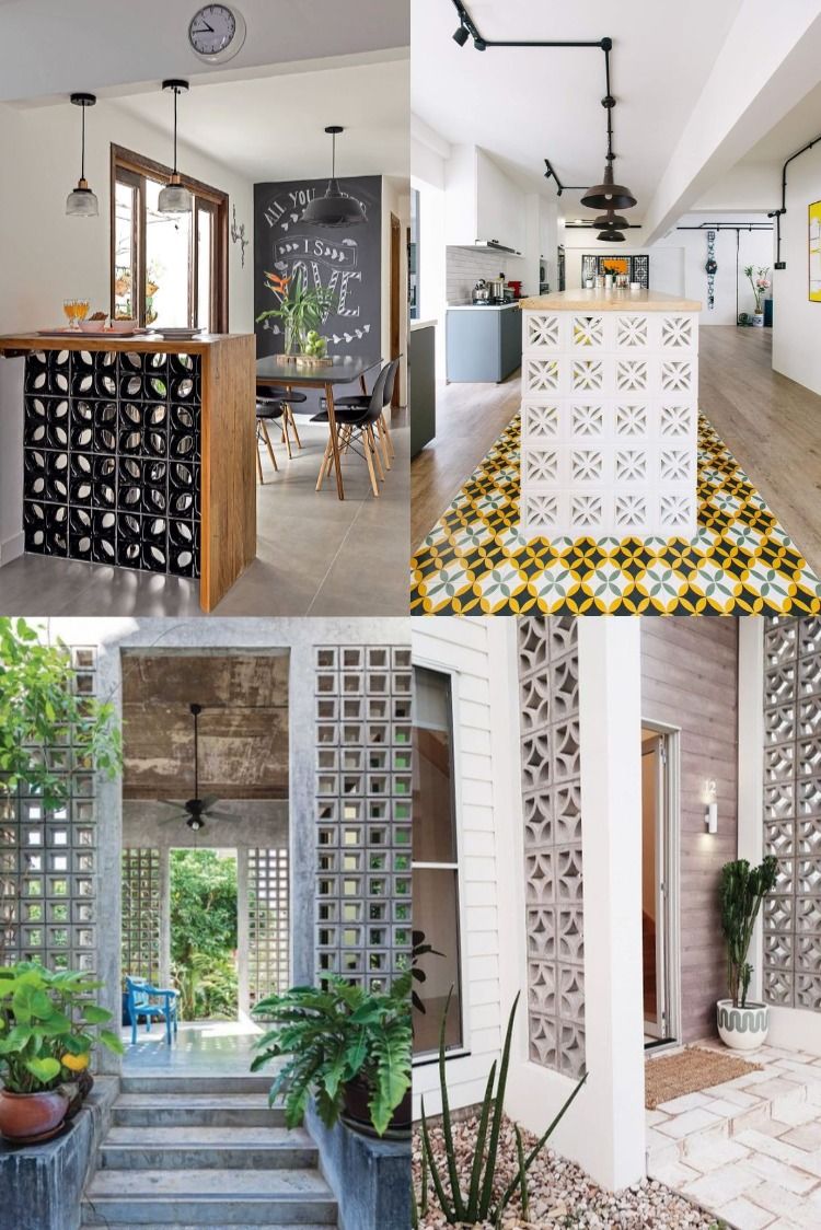 Gạch bông gió ứng dụng trong thiết kế