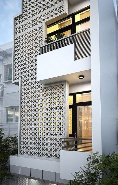 Gạch bông gió ốp mặt tiền