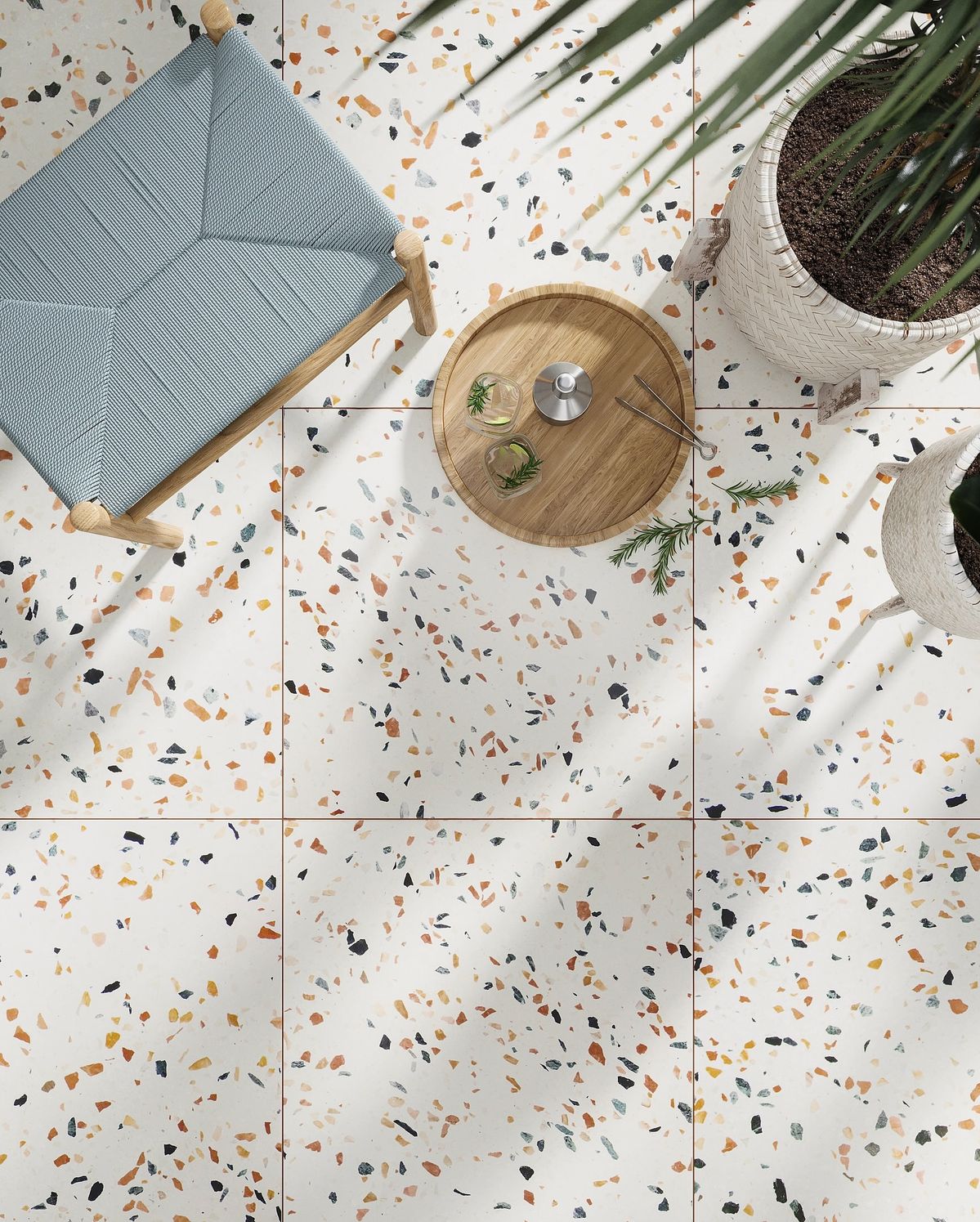 Gạch Terrazzo 60x60 lát sàn nhà