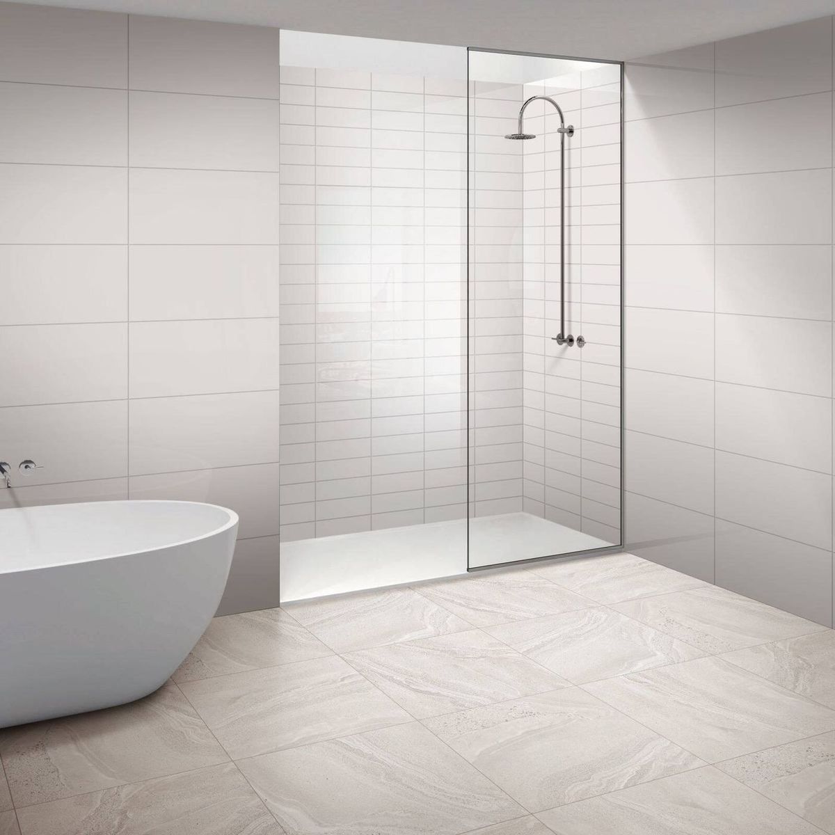 Gạch ốp tường 30x60 màu trắng xi măng