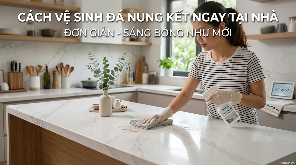 Cách vệ sinh đá nung kết ngay tại nhà